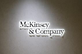 McKinsey & Company signage and logo